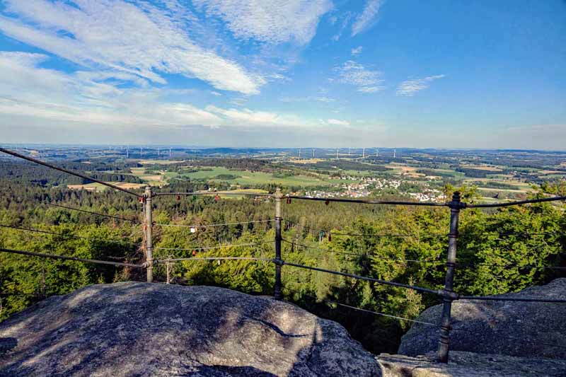 Großer Waldstein - Fichtelgebirge 4 aussicht vom arnsteinfels auf dem großen waldstein geotop fichtelgebirge