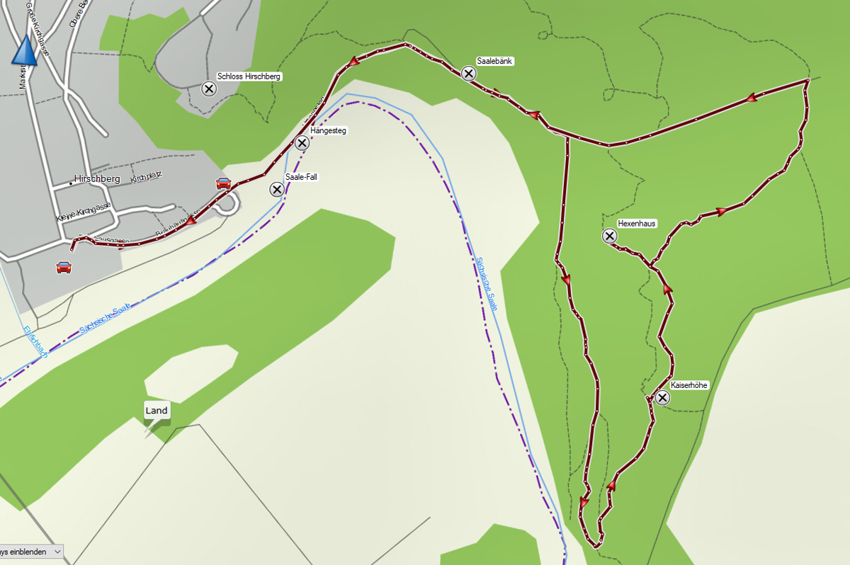 urwaldpfad hirschberg saale wanderkarte