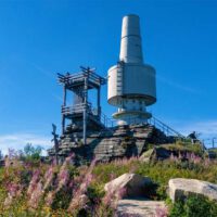 wandertour schneeberg gipfel backöfele aussichtsturm fernmeldeturm fränkische wanderberge