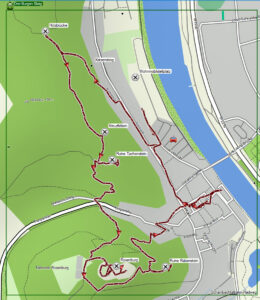 Die schönsten Geotope in Niederbayern 15 drei-burgen-steig riedenburg wanderkarte