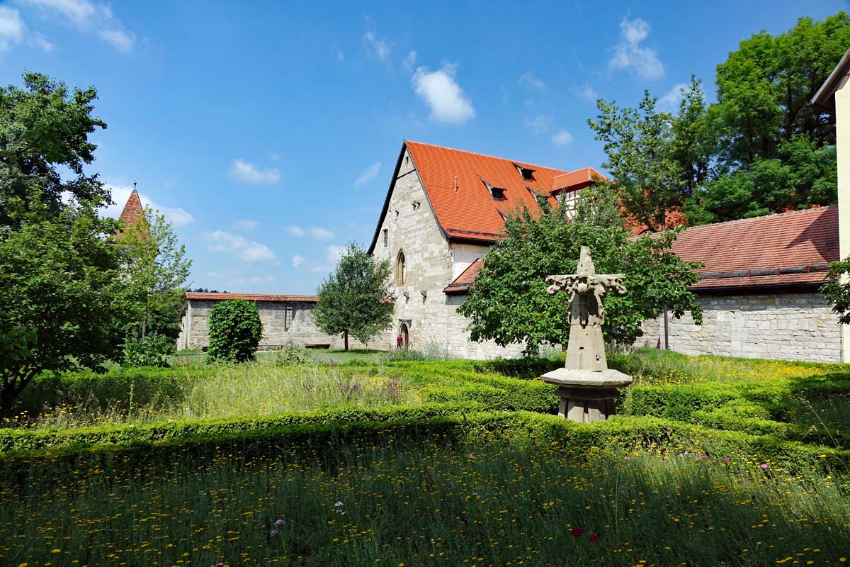 klostergarten rothenburg ob der tauber mittelfranken frankenhöhe