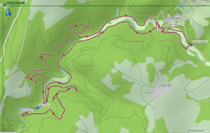 Geheimnisvolle Gräben, Schluchten und Klammen in Franken 34 steinachklamm karte