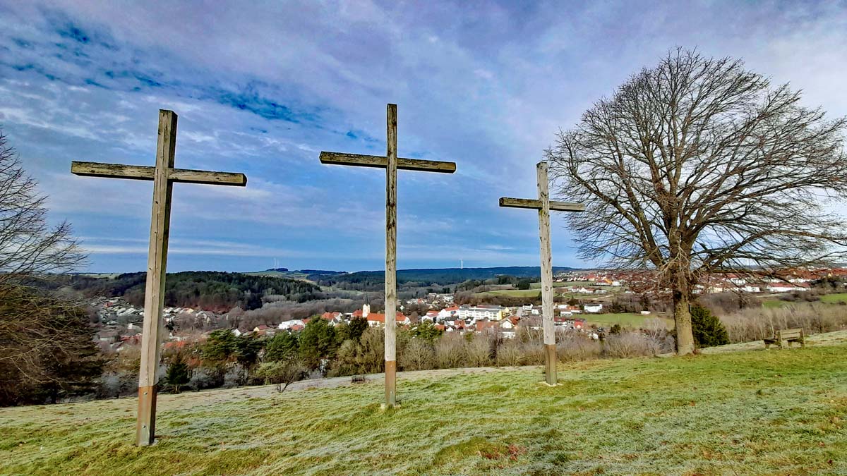 Wanderberge in der Oberpfalz - Teil 1 16 kreuze kreuzberg deining wandern felsenkeller