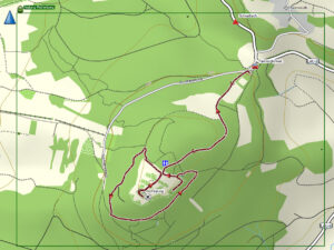 Wanderungen in der Fränkischen Schweiz - Teil 2 14 festung rothenberg rundweg karte