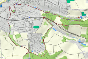 Geheimnisvolle Gräben, Schluchten und Klammen in Franken 28 wanderkarte n4 neustadt aisch