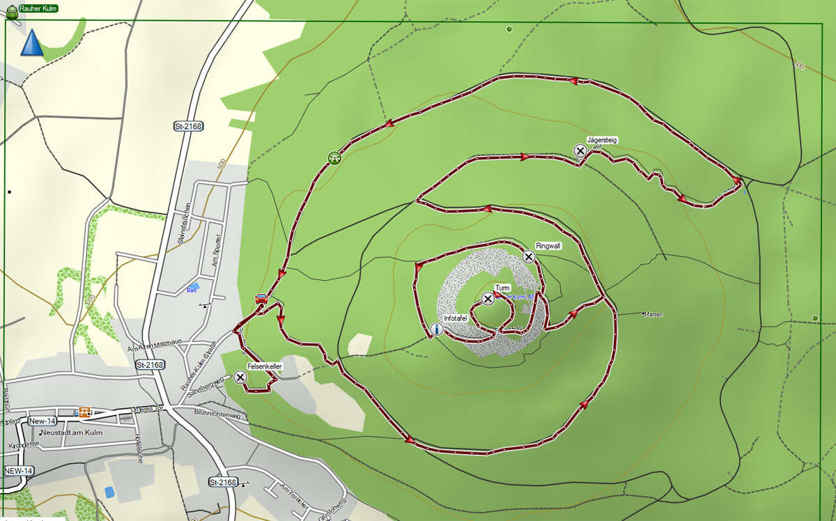 Rauher Kulm: Naturwunder Vulkan 29 rauher kulm wanderkarte