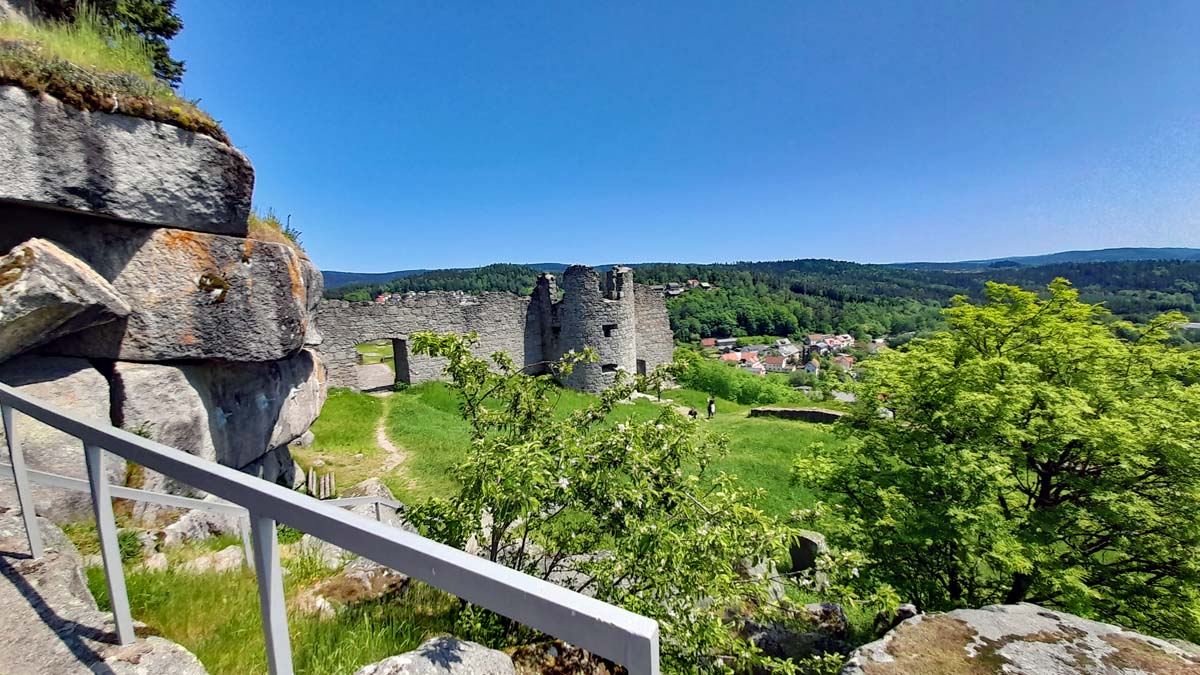 Wanderberge Oberpfalz - Teil 2 7 burg ruine flossenbürg landkreis neustadt waldnaab oberpfalz
