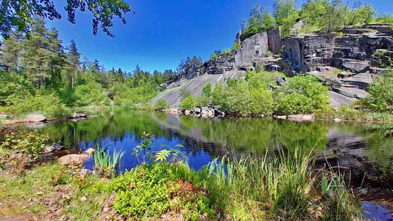 weg des granits flossenbürg wandern kz burg ruine
