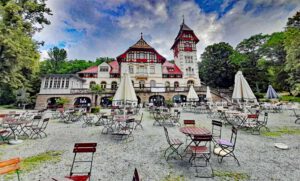 PARKS UND PRIVATE GÄRTEN 21 gaststätte gasthaus bürgerpark theresienstein hof