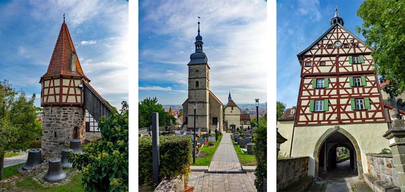 FRANKENHÖHE 22 seilersturm torhaus kirchenburg burgbernheim landkreis neustadt aisch