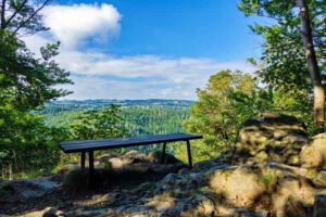aussicht auf das höllental bei hof im frankenwald