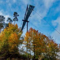 Von der Teufelshöhle zum Hasenloch - Rundwanderung um Pottenstein (Fränkische Schweiz) 7 skywalk pottenstein baumwipfelpfad deutschland bayern