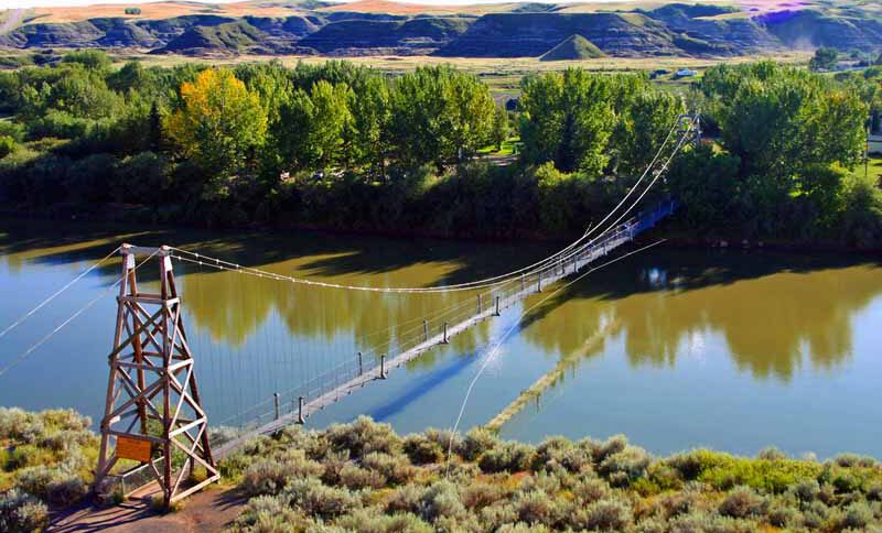 hängebrücke drumheller badlands wohnmobil tipps infos