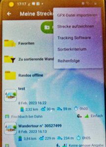 gpx-datei gpx gps daten importieren hochladen herunterladen anleitung