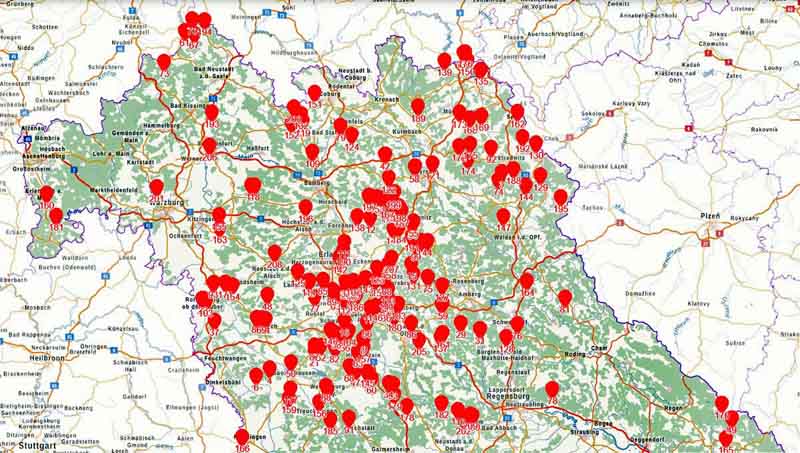 TOUREN IN BAYERN 3 alle wanderungen ausflugsziele bayern interaktive karte