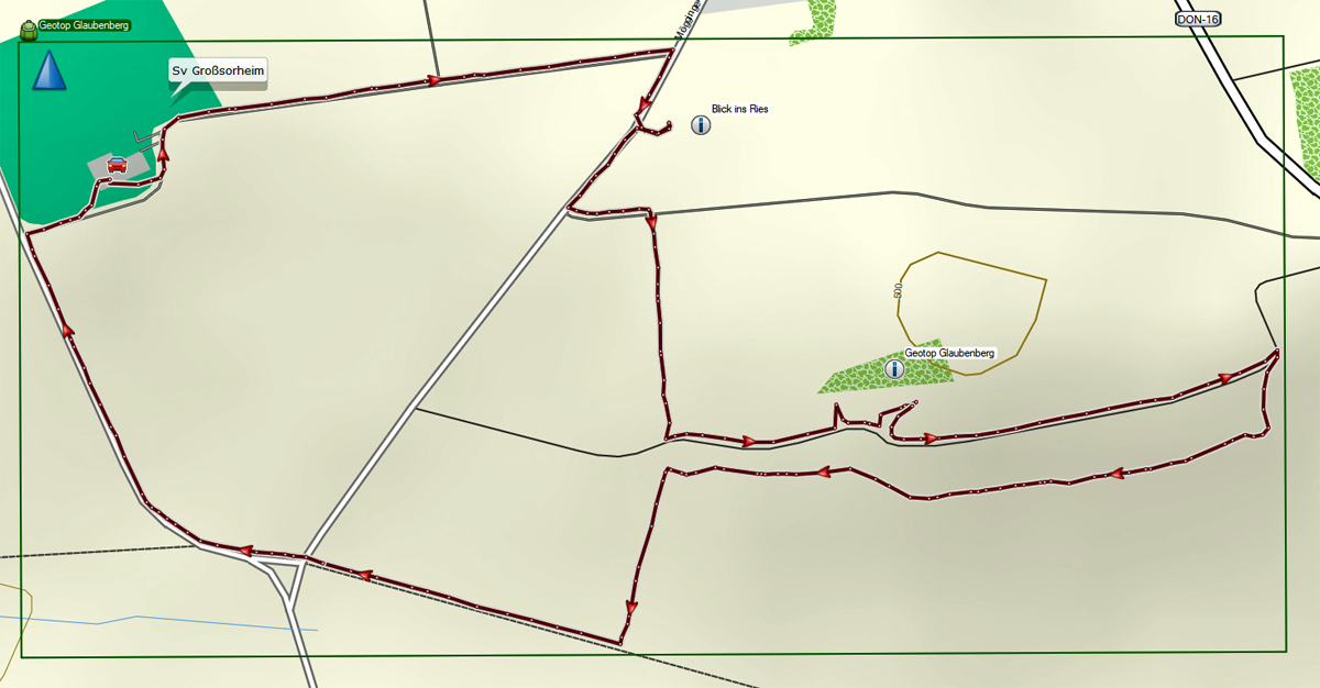Geopark Nördlinger Ries 31 lehrpfad geotop glaubenberg karte