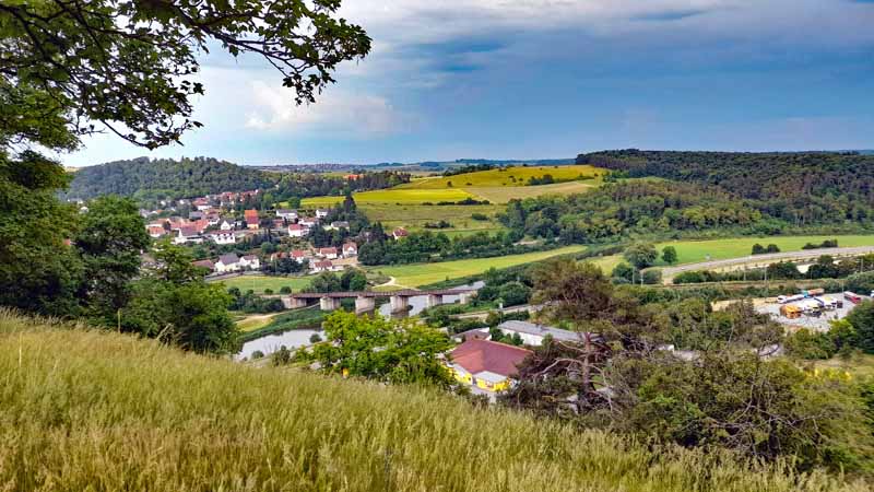 Geopark Nördlinger Ries 21 harburg im nördlinger ries blick von der burg