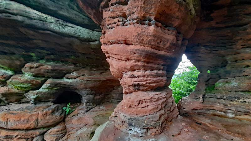 DAHNER FELSENLAND 27 wandern hauenstein pfalz wasgau nordrunde felsentor