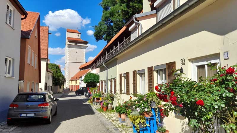 Nördlingen Stadtmauer-Rundgang 22 längste stadtmauer deutschland nördlingen kasamen