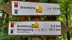 wegweiser markierung erlebnisweg bramberg
