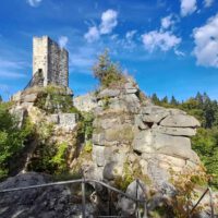 Von Ruine Weißenstein zum Oberpfalzturm 1 von der ruine weißenstein zum oberpfalzturm wandern steinwald bayern