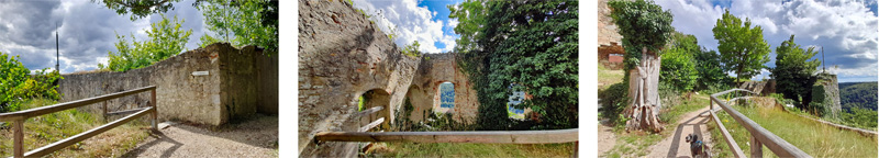 Essing: Kunstweg, Klausenhöhlen und Burg Randeck 3 ruine randeck burg essing altmühltal wanderung ausflug
