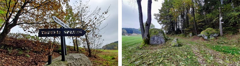 Findlingsweg Floß 12 teufelssprung doost wanderung oberpfalz findlingsweg floß