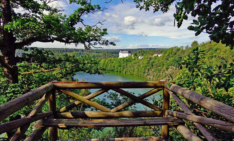 rundweg burgk schleiz burgkhammer stausee saale wandern thüringen