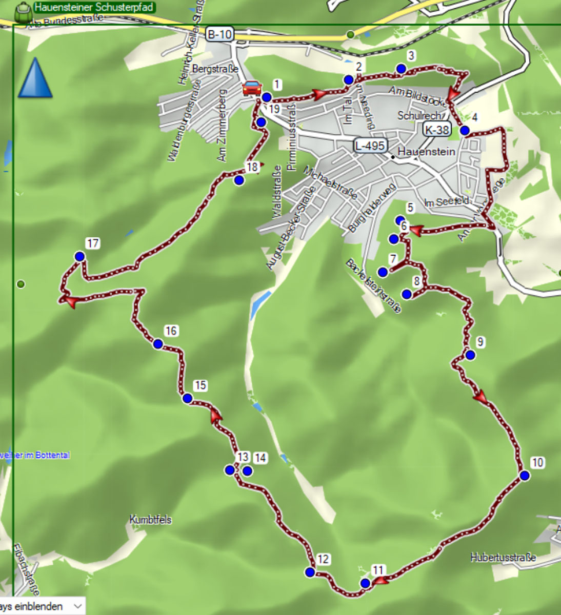 Hauensteiner Schusterpfad (Südwestpfalz) 26 hauensteiner schusterpfad karte