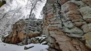 Kleine Felsenwanderung im Naturpark Steinwald 9 räuberfelsen winter steinwald erbendorf bayern oberpfalz