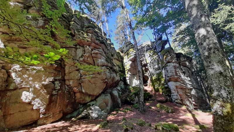 Kleine Felsenwanderung im Naturpark Steinwald 15 räuberfelsen pfaben steinwald wandern kleine felsenwanderung