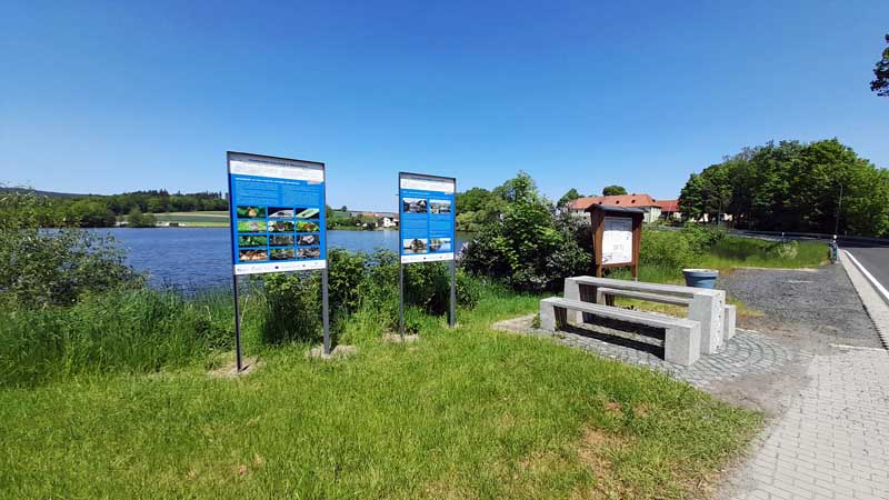 Wiesauer Waldseen und Muckenthaler Teichpfanne 14 kornthan wiesau karpfen weiher tradition rundweg 4a wiesau