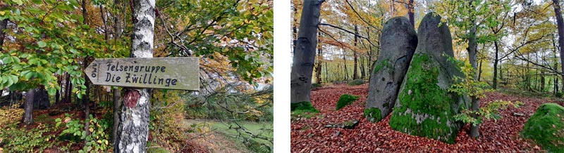Leuchtenberg Wanderweg 1 ins Lerautal 24 felsen zwillinge leuchtenberg granit wandern 1 oberpfälzer wald