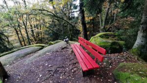 Leuchtenberg Wanderweg 1 ins Lerautal 6 wolfslohklamm lerautal leuchtenberg bank oberpfälzer wald