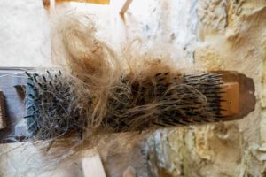 flachs brechhaus herstellung bauernhofmuseum freilichtmuseum oberfranken