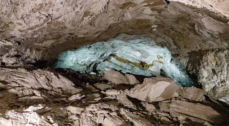 Barbarossahöhle - Kyffhäuser 9 gips anhydrit höhle calciumsulfat kalziumsulfat barbarossahöhle
