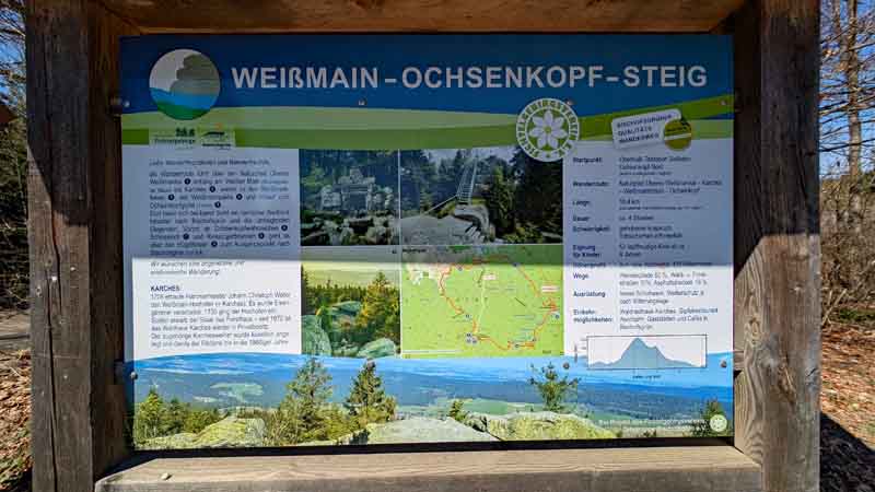 infotafel weißmain ochsenkopf steig
