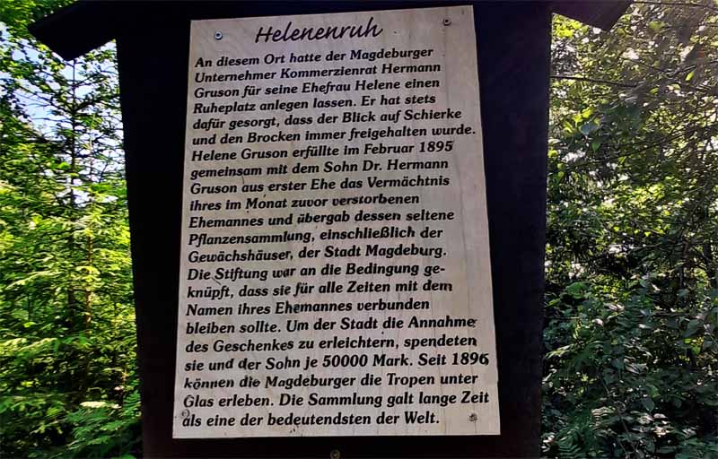 Elendstal Harz 19 info tafel helenenruh elend schierke harz oberharz