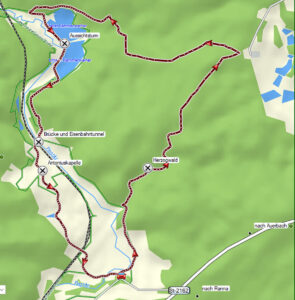 Wanderungen in der Fränkischen Schweiz - Teil 2 16 kammerweiher pegnitzauen auerbach karte