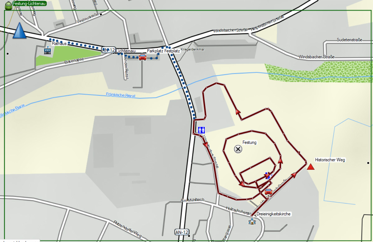 Festung Lichtenau 28 rundweg festung lichtenau karte